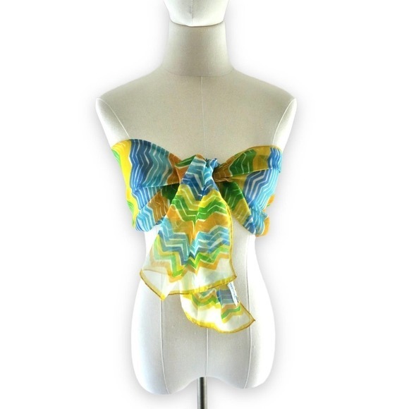 70s Vintage Vera Neumann Italian Chiffon Scarf‎ - Picture 7 of 12